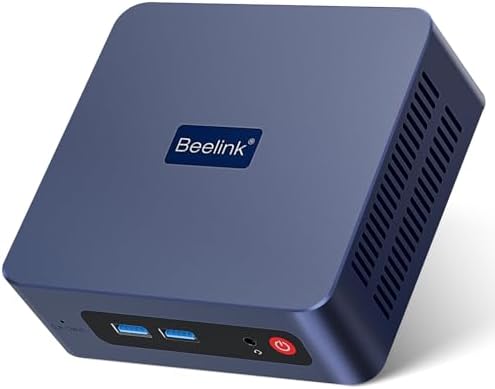 Beelink SER5 Mini PC, AMD Ryzen 5 5500U, 16GB DDR4 RAM, 500GB NVMe SSD, 4K Triple Display, WiFi 6, Ideal for Home Office