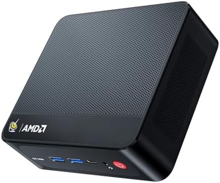 Beelink SER5 Mini PC, AMD Ryzen 5 5500U, 16GB DDR4 RAM, 500GB NVMe SSD, 4K Triple Display, WiFi 6, Ideal for Home Office